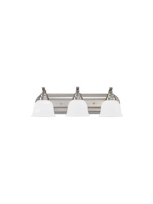 Product image for Sea Gull Lighting 44627-962 3-Light Brushed Nickel Bath Bar Lighting Fixture