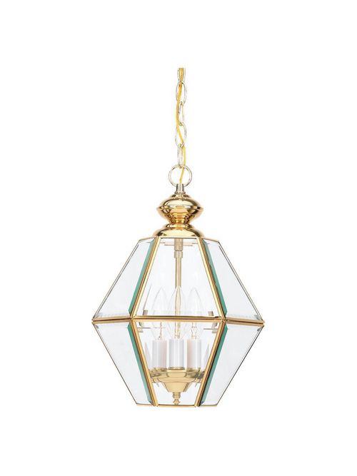 Product image for Sea Gull Lighting 5116-02 3-Lamp 40 W 120 Volt Polished Brass Candelabra Hall/Foyer Light Fixture