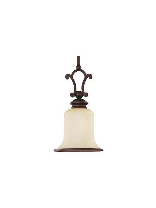 Product image for Sea Gull Lighting 61145-814 1-Lamp 8/13.5/100 W 120 Volt Misted Bronze Medium A19 Pendant Light Fixture