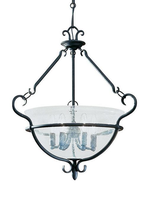 Product image for Sea Gull Lighting 6501-07 6-Lamp 60 W 120 Volt Weathered Iron Candelabra Torpedo Pendant Light Fixture