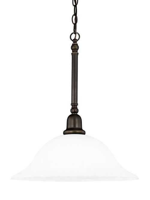 Product image for Sea Gull Lighting 66060-782 1-Lamp 8/13.5/150 W 120 Volt Heirloom Bronze Medium A19 Pendant Light Fixture