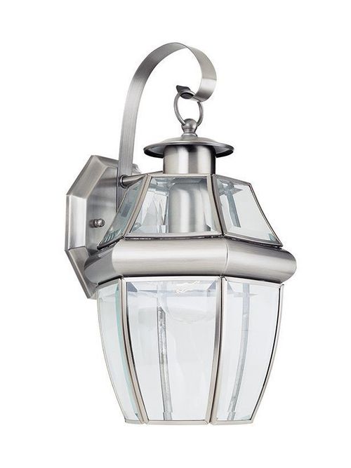 Product image for Lancaster 1 Light Wall Lantern - Antique Brushed Nickel