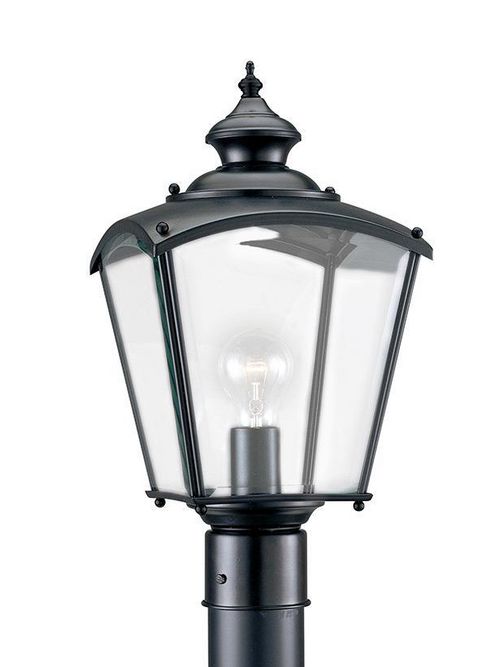 Product image for Sea Gull Lighting 8202-12 1-Lamp 8/13.5/100 W 120 Volt Black Medium A19 Post Top Light Fixture