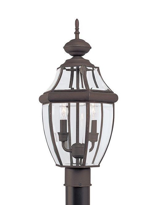 Product image for Lancaster 2 Light Post Lantern - Antique Bronze