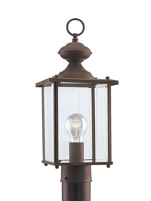 Product image for Jamestowne 1 Light Post Lantern - Antique Bronze