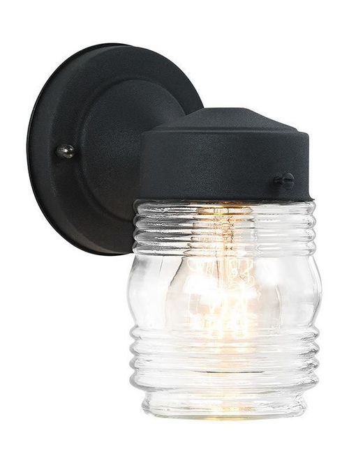 Sea Gull Lighting 8550-12 1-Lamp 100 W 120 Volt Black Medium A19 Wall Mount Light Fixture Sea Gull Lighting 8550-12 1-Lamp 100 W 120 Volt Black Medium A19 Wall Mount Light Fixture