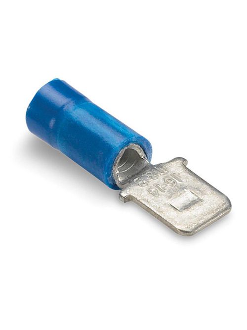 Thomas & Betts 14RB-250T 16 to 14 AWG Electrotinned Brass Vinyl Insulated Male Disconnect Thomas & Betts 14RB-250T 16 to 14 AWG Electrotinned Brass Vinyl Insulated Male Disconnect