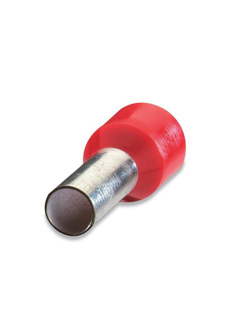 Thomas & Betts F2027 18 to 17 AWG 0.492 Inch Red Electrotinned Copper Nylon Insulated Ferrule Thomas & Betts F2027 18 to 17 AWG 0.492 Inch Red Electrotinned Copper Nylon Insulated Ferrule