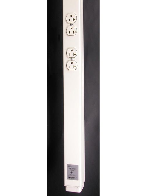 Wiremold 25DTP-4 10 Foot 5" 125 Volt 5 Amp Ivory Steel 2 Compartment Power Pole Wiremold 25DTP-4 10 Foot 5" 125 Volt 5 Amp Ivory Steel 2 Compartment Power Pole