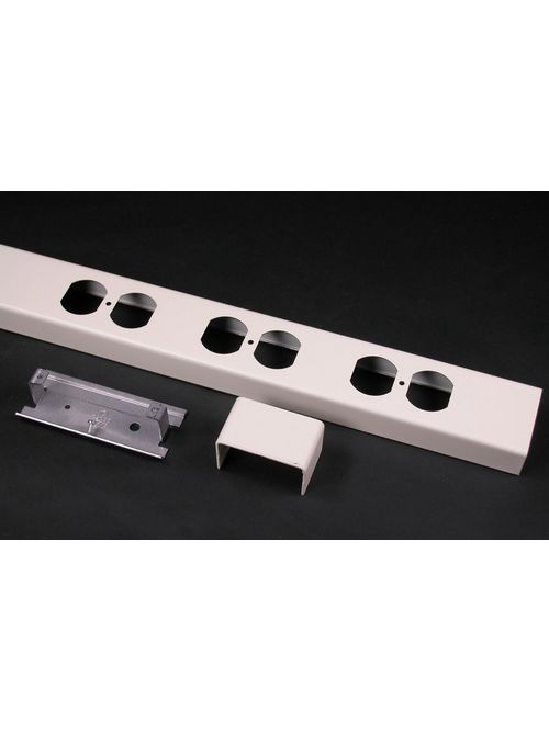 Wiremold 25DTP-B 28 x 2-1/4 x 1" Ivory Steel Duplex Receptacle Cover Wiremold 25DTP-B 28 x 2-1/4 x 1" Ivory Steel Duplex Receptacle Cover