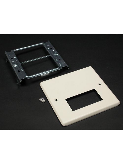 Wiremold G4047RX 4-3/4 x 5-1/8 Inch Gray Steel Multiple Channel Raceway 2-Gang Cover Single Rectangular Opening Wiremold G4047RX 4-3/4 x 5-1/8 Inch Gray Steel Multiple Channel Raceway 2-Gang Cover Single Rectangular Opening