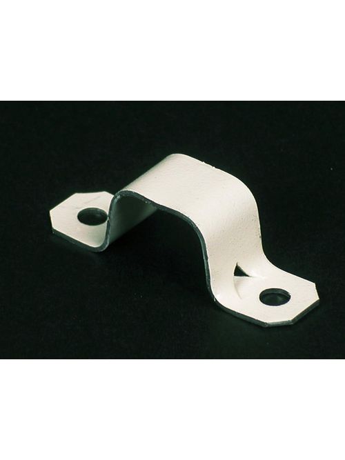 Wiremold V704 5/8 x 1-13/16" Ivory Steel 1-Channel 2-Hole Raceway Mounting Strap Wiremold V704 5/8 x 1-13/16" Ivory Steel 1-Channel 2-Hole Raceway Mounting Strap