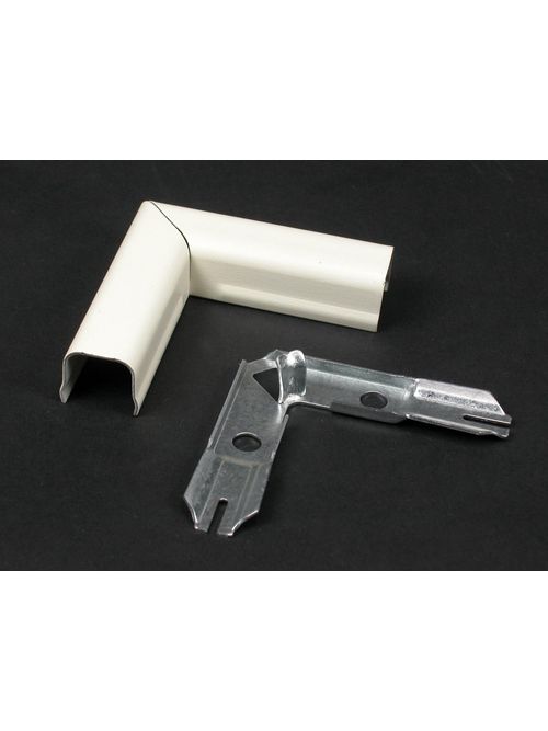 Wiremold V711 2" Ivory Steel 1-Channel 90 Degrees Raceway Flat Elbow Wiremold V711 2" Ivory Steel 1-Channel 90 Degrees Raceway Flat Elbow