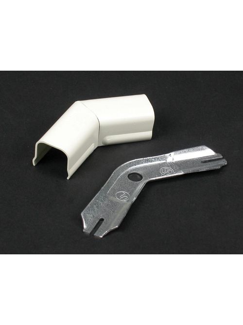 Wiremold V712 1-1/4 Inch Ivory Steel 1-Channel 45 Degrees Raceway Flat Elbow Wiremold V712 1-1/4 Inch Ivory Steel 1-Channel 45 Degrees Raceway Flat Elbow