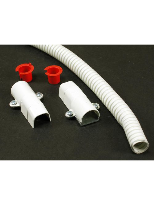 Wiremold V5700F 18" Ivory Steel 1-Channel Raceway Flexible Section Wiremold V5700F 18" Ivory Steel 1-Channel Raceway Flexible Section