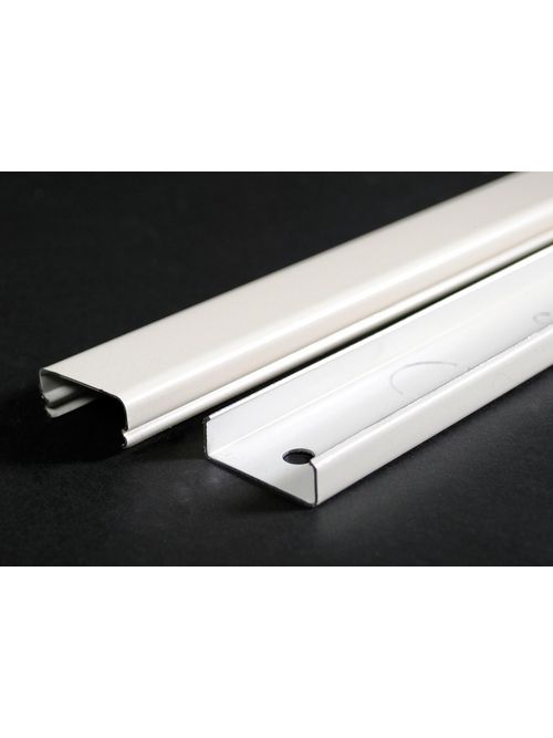 Wiremold V2000BC 5 Foot x 1-9/32 Inch Ivory Steel 1-Channel Raceway Base and Cover Wiremold V2000BC 5 Foot x 1-9/32 Inch Ivory Steel 1-Channel Raceway Base and Cover