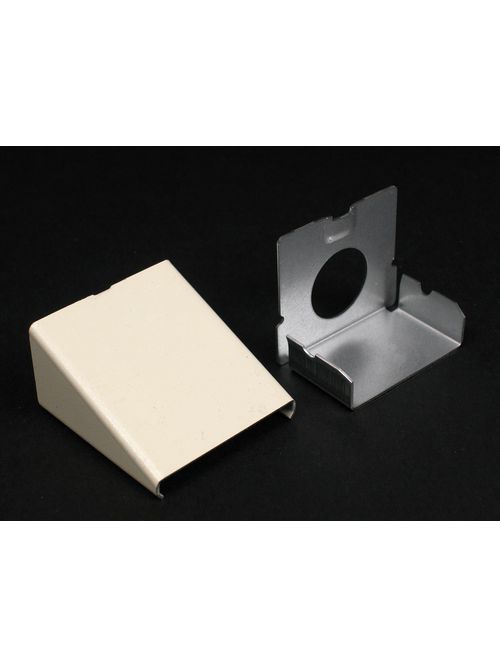 Wiremold V2410A 1/2" Conduit Ivory Steel 2-Channel Raceway Entrance End Wiremold V2410A 1/2" Conduit Ivory Steel 2-Channel Raceway Entrance End