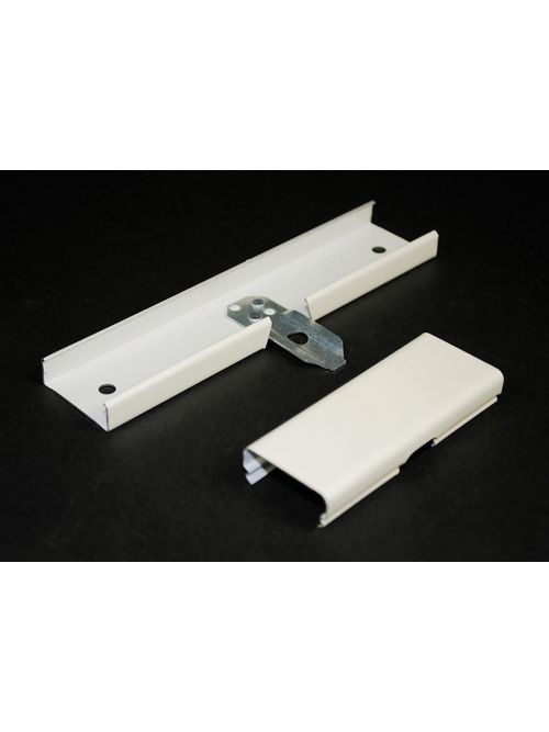 Wiremold V2089 6 Inch Ivory Steel 1-Channel Raceway Side Reducing Connector Wiremold V2089 6 Inch Ivory Steel 1-Channel Raceway Side Reducing Connector