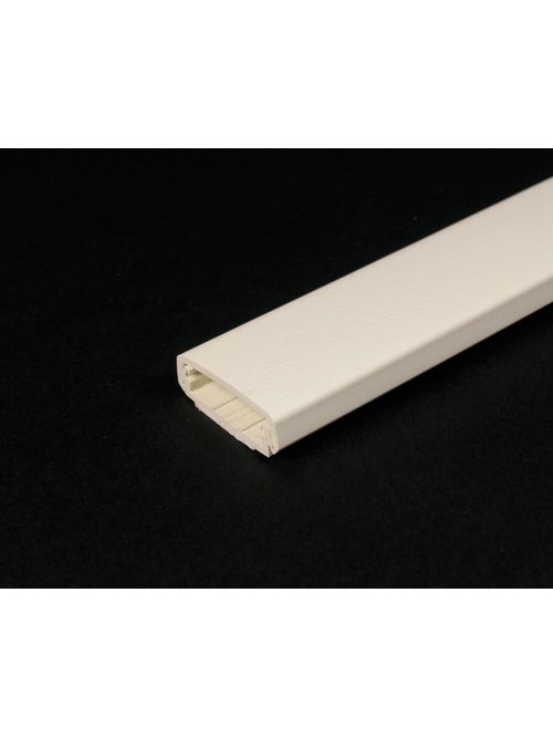 Silver Single Channel Raceway Wiremold 800BAC 5 Foot x 1-5/16 x 7/16 Inch Ivory Non-Metallic 1 ...
