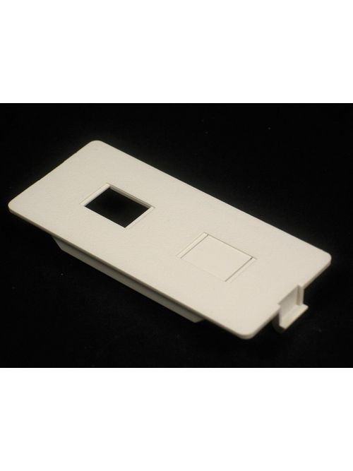 Wiremold 5507RJ Non-Metallic Dual RJ Device Ivory Plate Wiremold 5507RJ Non-Metallic Dual RJ Device Ivory Plate