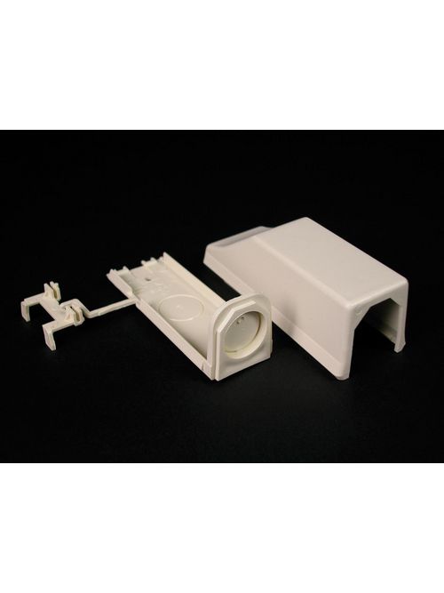 Wiremold 810A2 4-1/4 x 1-7/16 Inch Ivory Non-Metallic 1-Channel Raceway Entrance End Wiremold 810A2 4-1/4 x 1-7/16 Inch Ivory Non-Metallic 1-Channel Raceway Entrance End