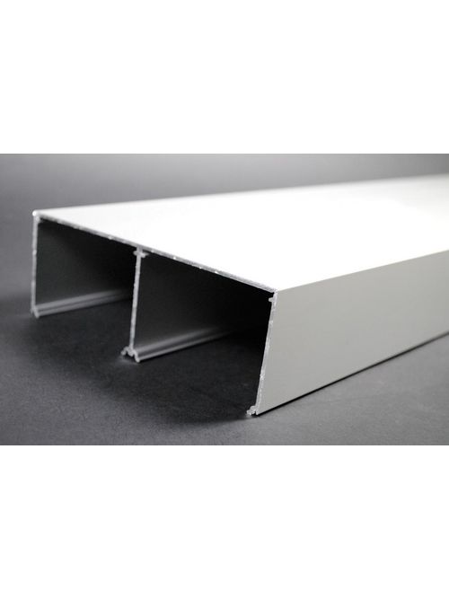 Wiremold ALA4800B-10 6 x 2-1/4 Inch Satin Anodized Aluminum 2-Channel Raceway 2-Compartment Base Wiremold ALA4800B-10 6 x 2-1/4 Inch Satin Anodized Aluminum 2-Channel Raceway 2-Compartment Base