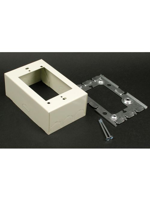 Wiremold V5751A 4-5/8 x 2-7/8 x 1-3/4 Inch Ivory Steel 1-Channel Raceway Deep Flush Type Extension Adapter Wiremold V5751A 4-5/8 x 2-7/8 x 1-3/4 Inch Ivory Steel 1-Channel Raceway Deep Flush Type Extension Adapter