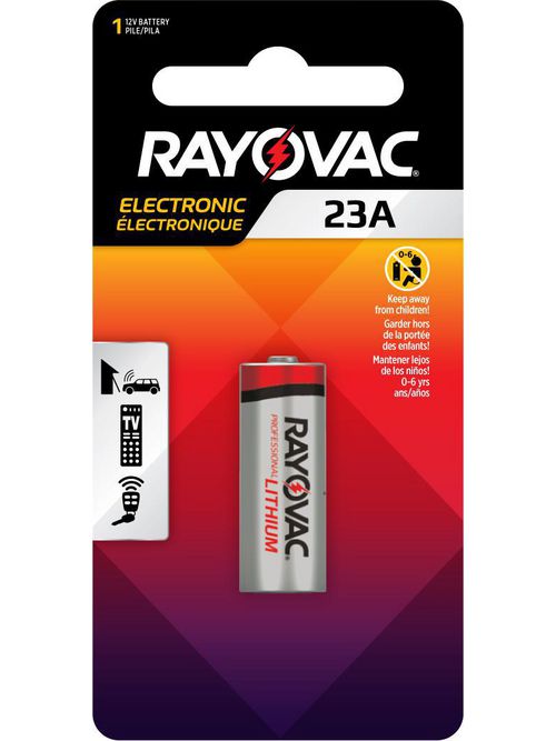 Product image for Rayovac / Spectrum Brands KE23A-1ZM 12 Volt 23A Alkaline Keyless Entry Mercury Free Battery