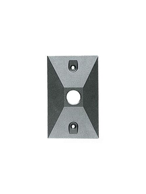 Product image for RAB R14-1W 2-7/8 x 4-5/8 Inch 1-Hole Rectangular White Die-Cast Aluminum Weatherproof Cover