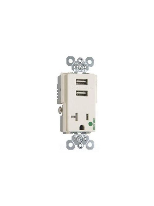 Product image for P&S TR-8301USBLA 20A CHRGR & RCPT