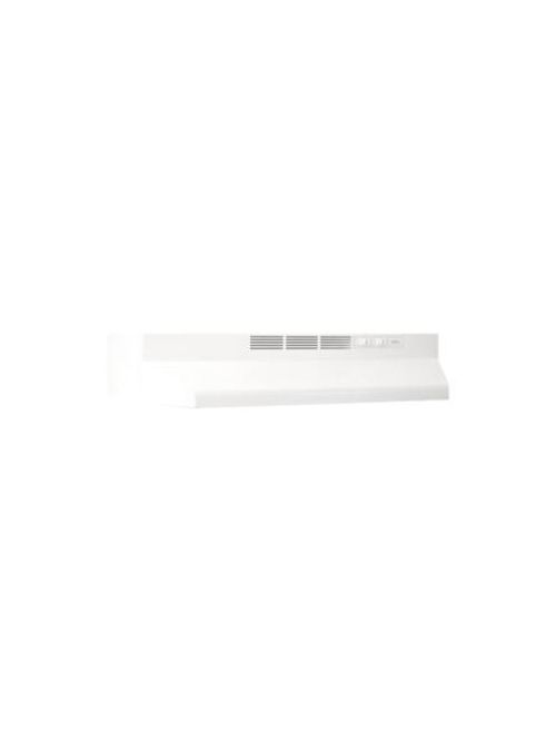 Broan 412401 2 Amp 120 Volt 24 x 17-1/2 x 6 Inch White Monochromatic Range Hood Broan 412401 2 Amp 120 Volt 24 x 17-1/2 x 6 Inch White Monochromatic Range Hood