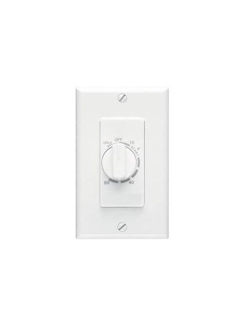 Product image for Broan 59W 10/20 Amp 120/240 VAC 60 Minute White Time Control Switch