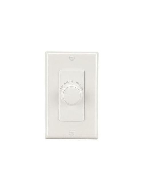 Product image for Broan 78W 1.5 Amp 120 VAC 1-Gang White Speed Control Switch