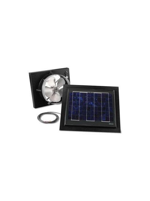 Product image for Broan 353SOBK 20 W Solar Powered Black Gable Mount Attic Ventilator
