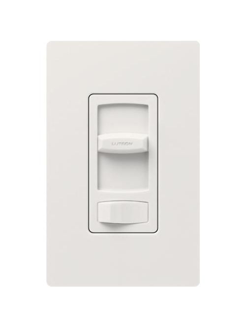 Lutron CTCL-153PH-WH 150 W 120 VAC White Dimmable Compact Fluorescent/LED 1-Pole/3-Way Linear Slide Dimmer Lutron CTCL-153PH-WH 150 W 120 VAC White Dimmable Compact Fluorescent/LED 1-Pole/3-Way Linear Slide Dimmer