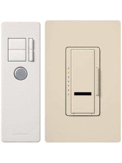 Product image for Lutron Electronics MIR-600THW-LA 600 W 120 VAC Light Almond 1-Pole Incandescent/Halogen Digital Fade Dimmer