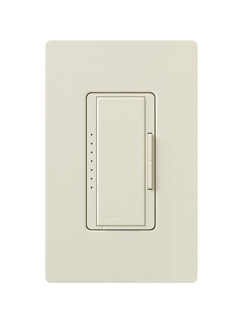 Product image for Lutron MA-FQ4FM-LA 120 VAC Gloss Light Almond 7 Speed Multi-Location Fan Control Wall Dimmer
