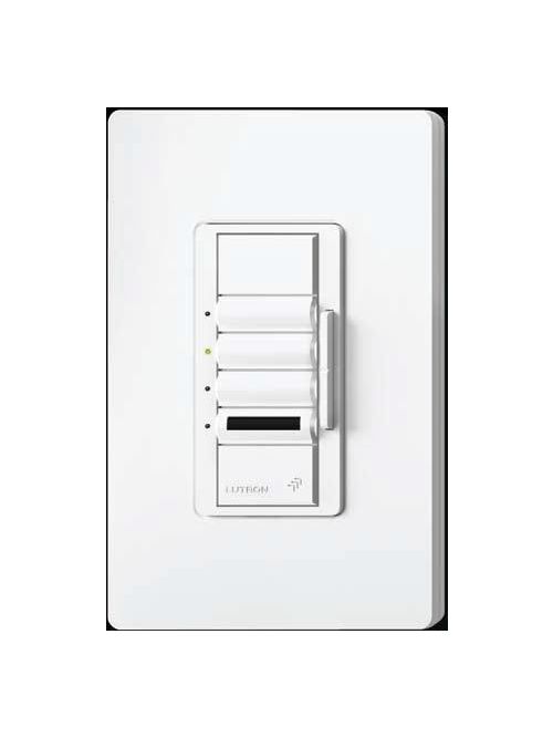 Product image for Lutron Electronics SPSLV-600-WH 450 W 120 Volt White Single Location Magnetic Low Voltage Dimmer