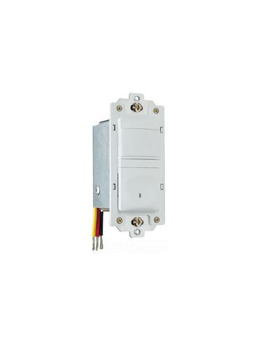 Product image for Pass & Seymour RWDU500-W Occupancy / Vacancy Sensor / Dimmer, 3W 500W - White