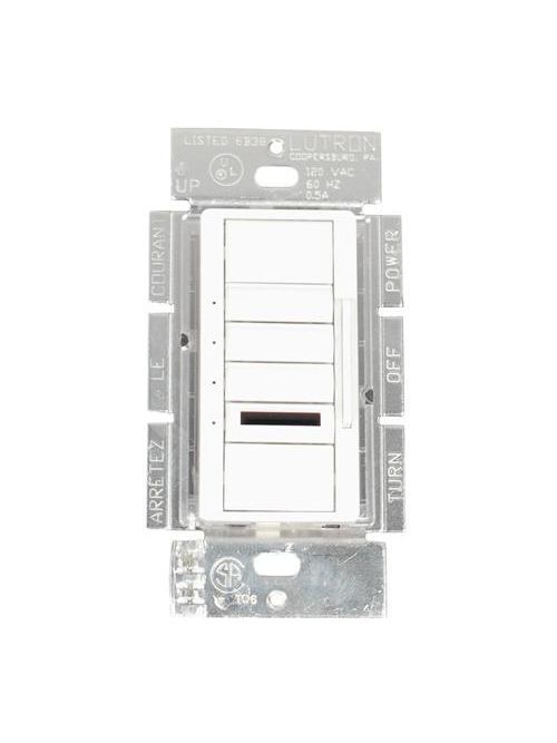 Product image for Lutron Electronics SPS-5WC-WH 120 Volt 5-Scene White Wall Mount Master Control