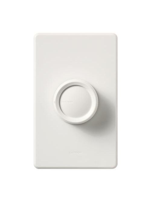 Lutron Electronics D-600P-WH 600 W 120 VAC White 1-Pole Incandescent/Halogen Wall Dimmer with Push On-Off Knob Lutron Electronics D-600P-WH 600 W 120 VAC White 1-Pole Incandescent/Halogen Wall Dimmer with Push On-Off Knob