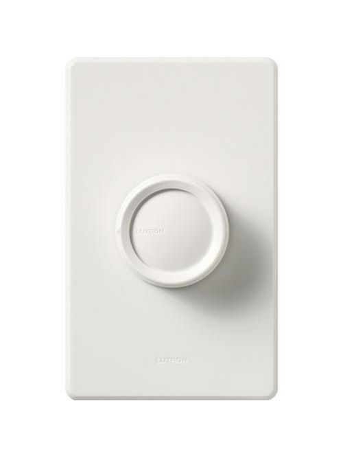 Product image for Lutron Electronics FS-5F-WH 1-Pole 5 Amp 120 VAC White Variable Speed Rotary On-Off Fan Control