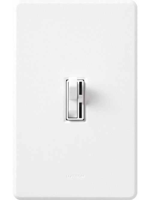 Product image for Lutron Electronics AY-600PNLH-WH 600 W 120 Volt White 1-Pole/3-Way Incandescent/Halogen Preset Dimmer