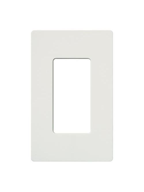 Lutron CW-1-WH 1-Gang White Polycarbonate Standard 1-Dimmer Designer Wallplate Lutron CW-1-WH 1-Gang White Polycarbonate Standard 1-Dimmer Designer Wallplate