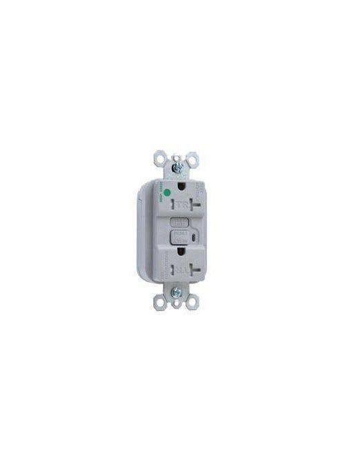 Product image for P&S PT2095-HGTRNAGRY 125V GFCI RCPT