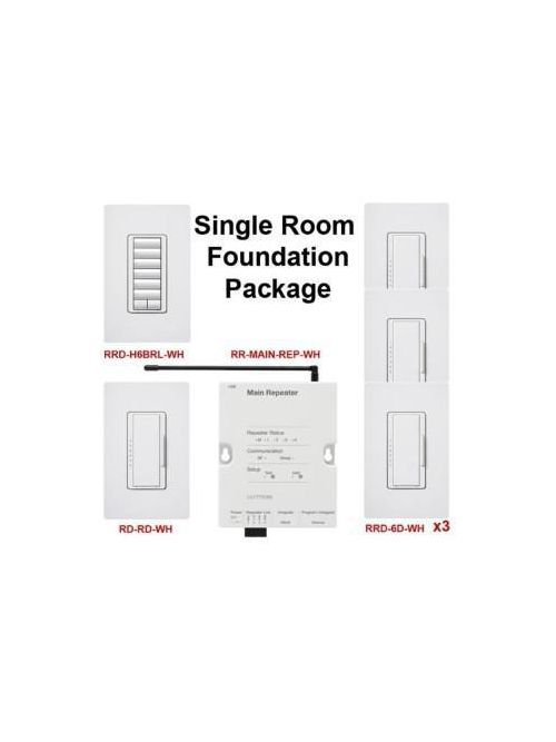 Product image for Lutron Electronics RR-SINGLE-STR-WH White Single Room Starter Package