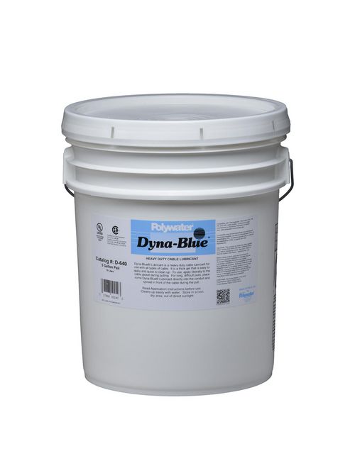 American Polywater D-640 5 Gallon Pail 6.5 to 8.5 pH Cable Lubricant American Polywater D-640 5 Gallon Pail 6.5 to 8.5 pH Cable Lubricant