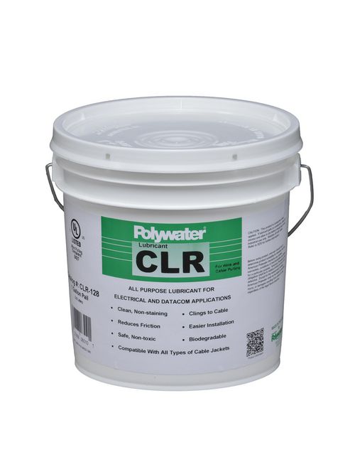 American Polywater CLR-128 1 Gallon Pail 6.5 to 8 pH Clear Cable Lubricant American Polywater CLR-128 1 Gallon Pail 6.5 to 8 pH Clear Cable Lubricant