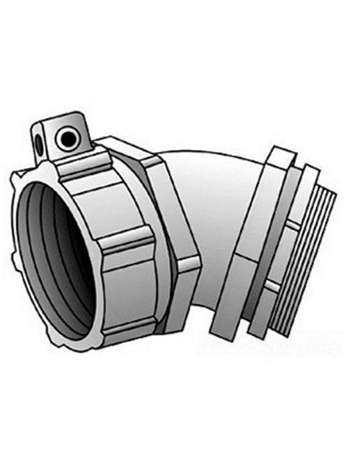 Product image for OZG 4Q-4300LT 3 IN 45 DEG CONN LFMC