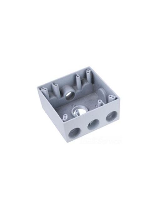 Product image for P&S WPB342-W WHT 2 GANG WPRF BOX